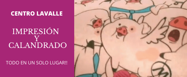 Impresión y calandrado