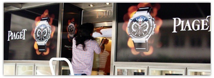 Instalación marquesinas locales - Centro de copiado e impresión