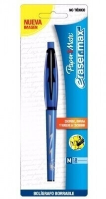 Lapicera Paper Mate Borrable