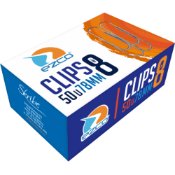 Clips Ezco Niquelado 78mm N°8 X50u