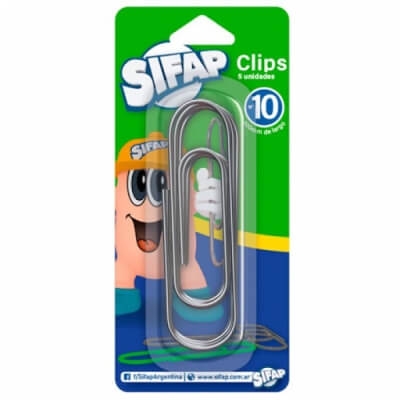 Clip Sifap Metalico Nº10 (101mm) X 5 Uds. 
