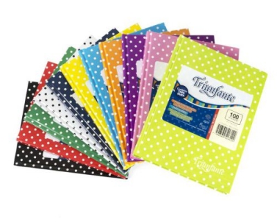 Cuaderno Triunfante  Lunares T/dura X100h.