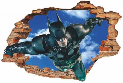 Vinilo impreso efecto 3D Batman - 100x100cm - MODELO: 3D_0102