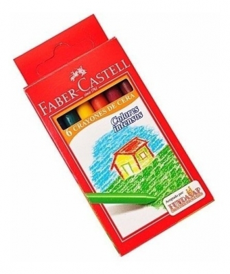 Crayones Faber Castell X6 De cera