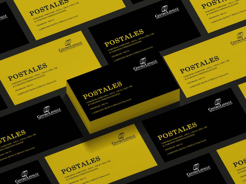 TARJETAS PERSONALES DOBLE FAZ LAMINADAS - 300 UNIDADES