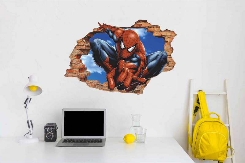 Vinilo impreso efecto 3D Spiderman - 60x60cm - MODELO: 3D_0004