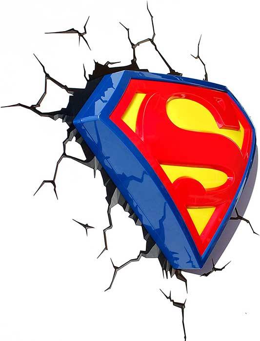Vinilo impreso efecto 3D Superman - 100x100cm - MODELO: 3D_0014