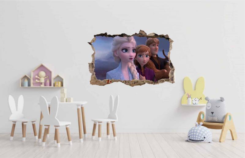 Vinilo impreso efecto 3D Frozen - 60x60cm - MODELO: 3D_0018