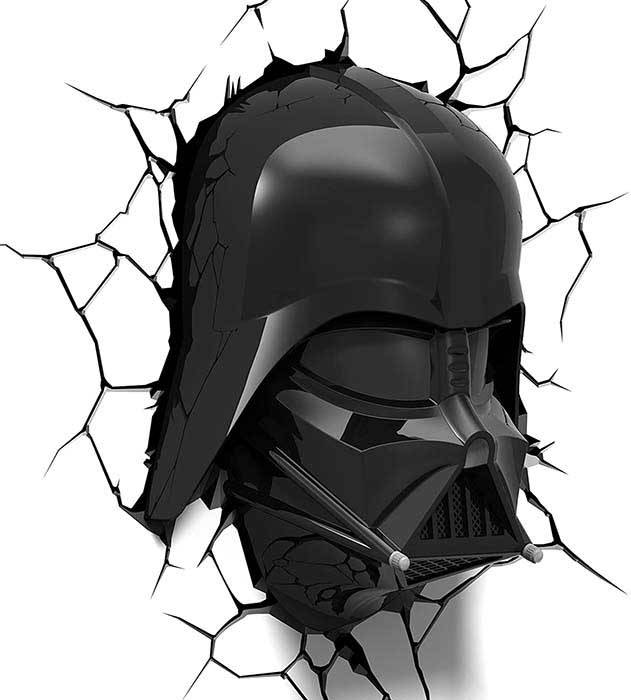 Vinilo impreso efecto 3D Darth Vader - 80x80cm - MODELO: 3D_0108