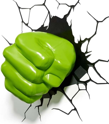 Vinilo impreso efecto 3D Hulk - 100x100cm - MODELO: 3D_0117