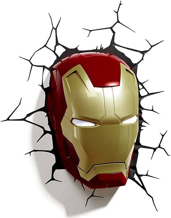 Vinilo impreso efecto 3D Iron Man - 80x80cm - MODELO: 3D_0134