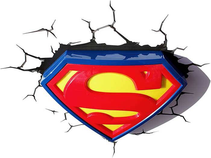 Vinilo impreso efecto 3D Superman - 100x100cm - MODELO: 3D_0151