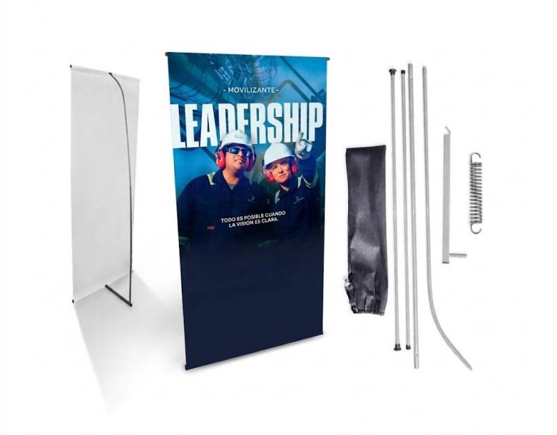 Banner con 1 tensor 90x190 cm