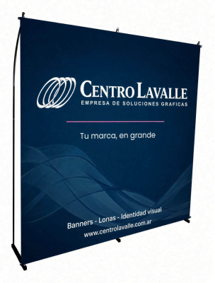 Banner con 4 tensores 200x200 cm - 3 Unidades