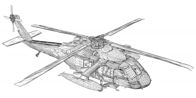 Lámpara de Helicóptero LED 3D - MOD: Led_00024