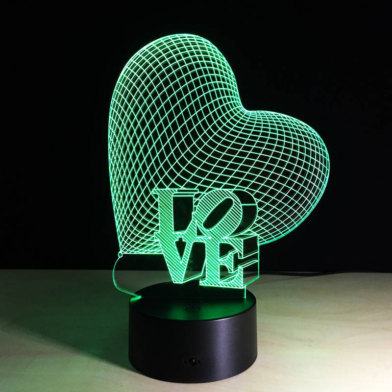 Lámpara de Corazón / Love LED 3D - MOD: Led_00028