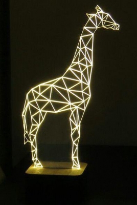 Lámpara de Jirafa LED 3D - MOD: Led_00030