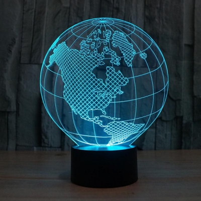 Lámpara de Globo Terráqueo / Mundo LED 3D - MOD: Led_00039